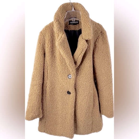 Liz Claiborne Outerwear. Teddy Coat. (MED) - Picture 4 of 14